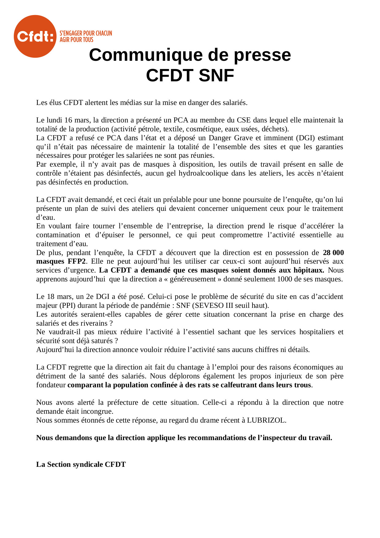 2020 0320 CFDT communique de presse V2 final